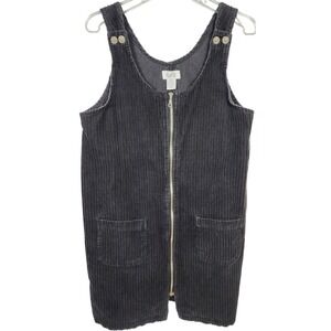 Vtg Costanza Corduroy Jumper Dress Overall Midi Dress Womens Medium